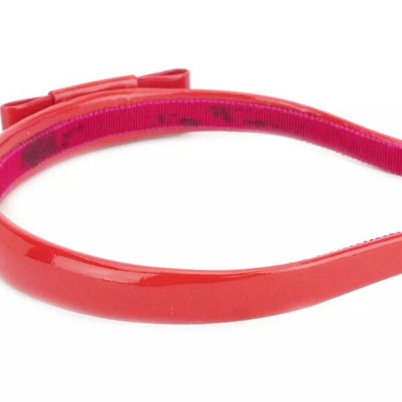 miu miu headband ribbon enamel leather Authentic used - Picture 8 of 15